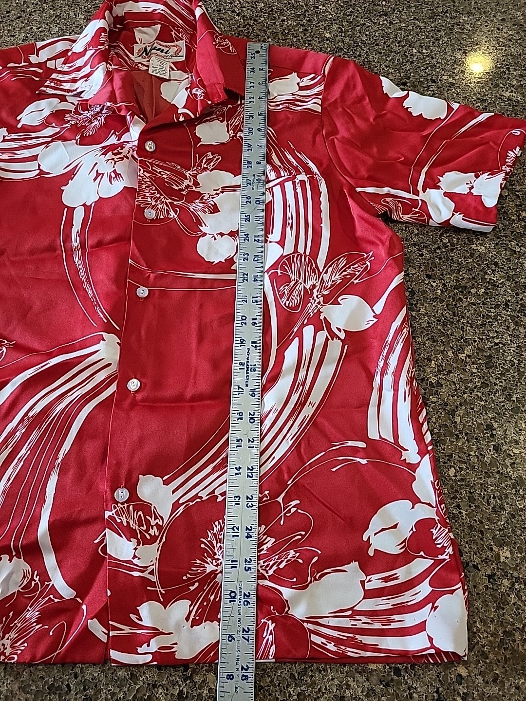 Nani of Hawaii Dress Red Hawaiian Floral Honeymoon Set w His shirt Vtg READ!!