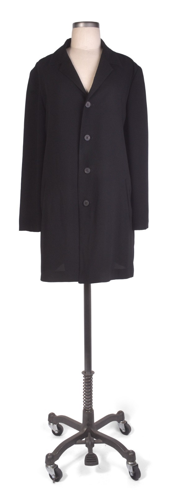 Vintage 90s Y2K ISSEY MIYAKE Black Jacket Coat Long Blazer
