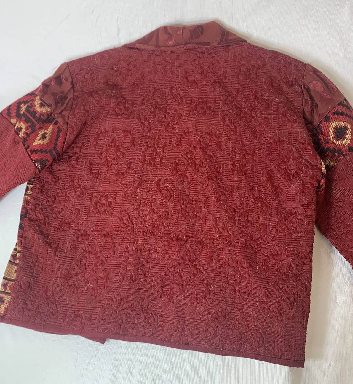 Vintage Flashback cropped embroidered western bolero blazer, size medium