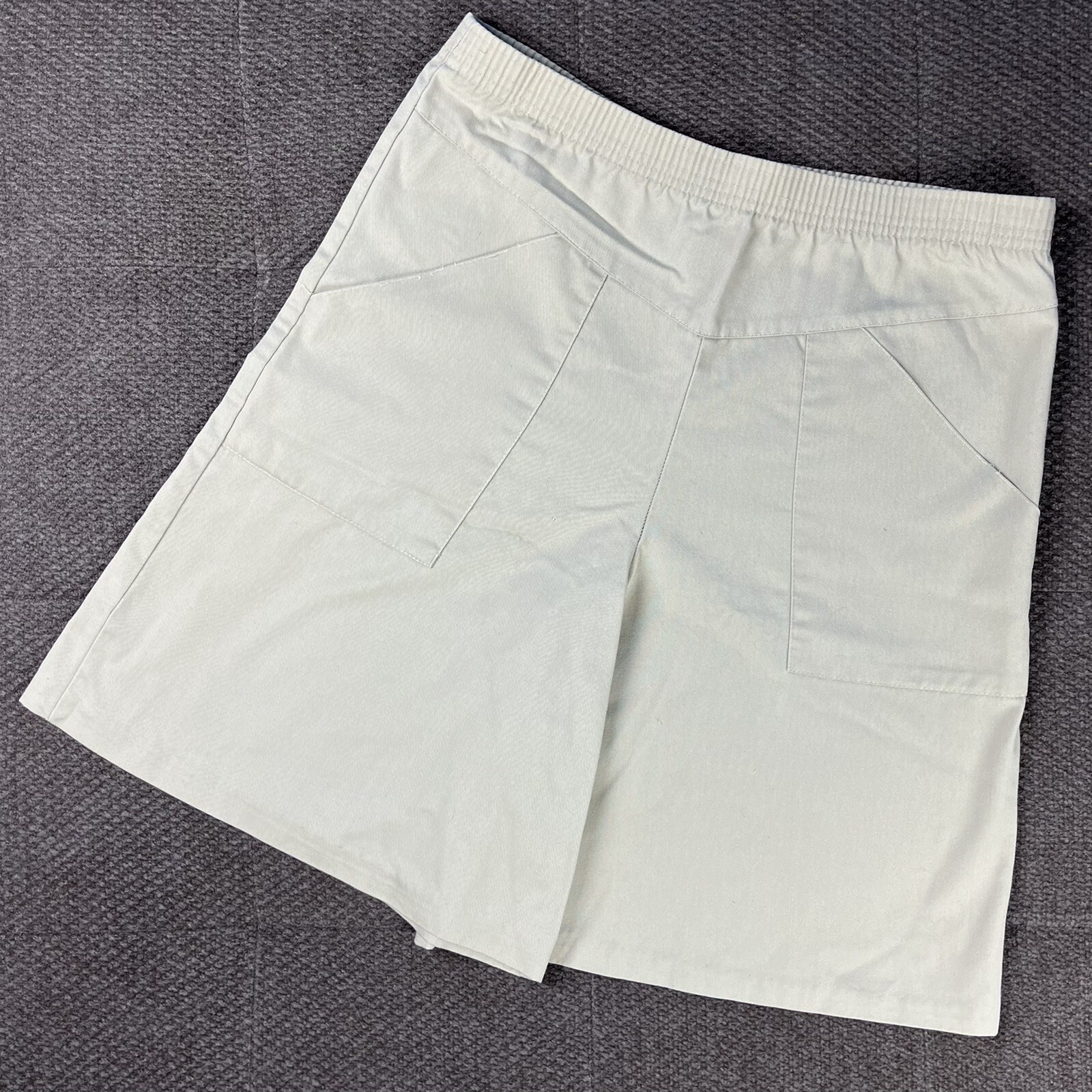 Vintage 80s High Waist Khaki Culottes Shorts Julia Lauren *AS IS*