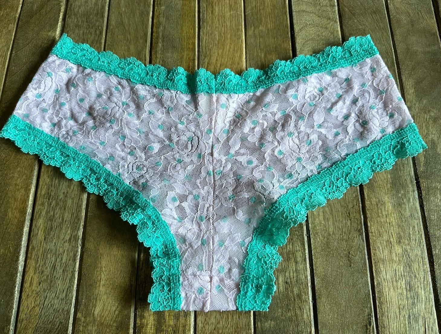 Vtg Hanky Panky M Floral Lace Hipster Hiphugger Bikini Panties