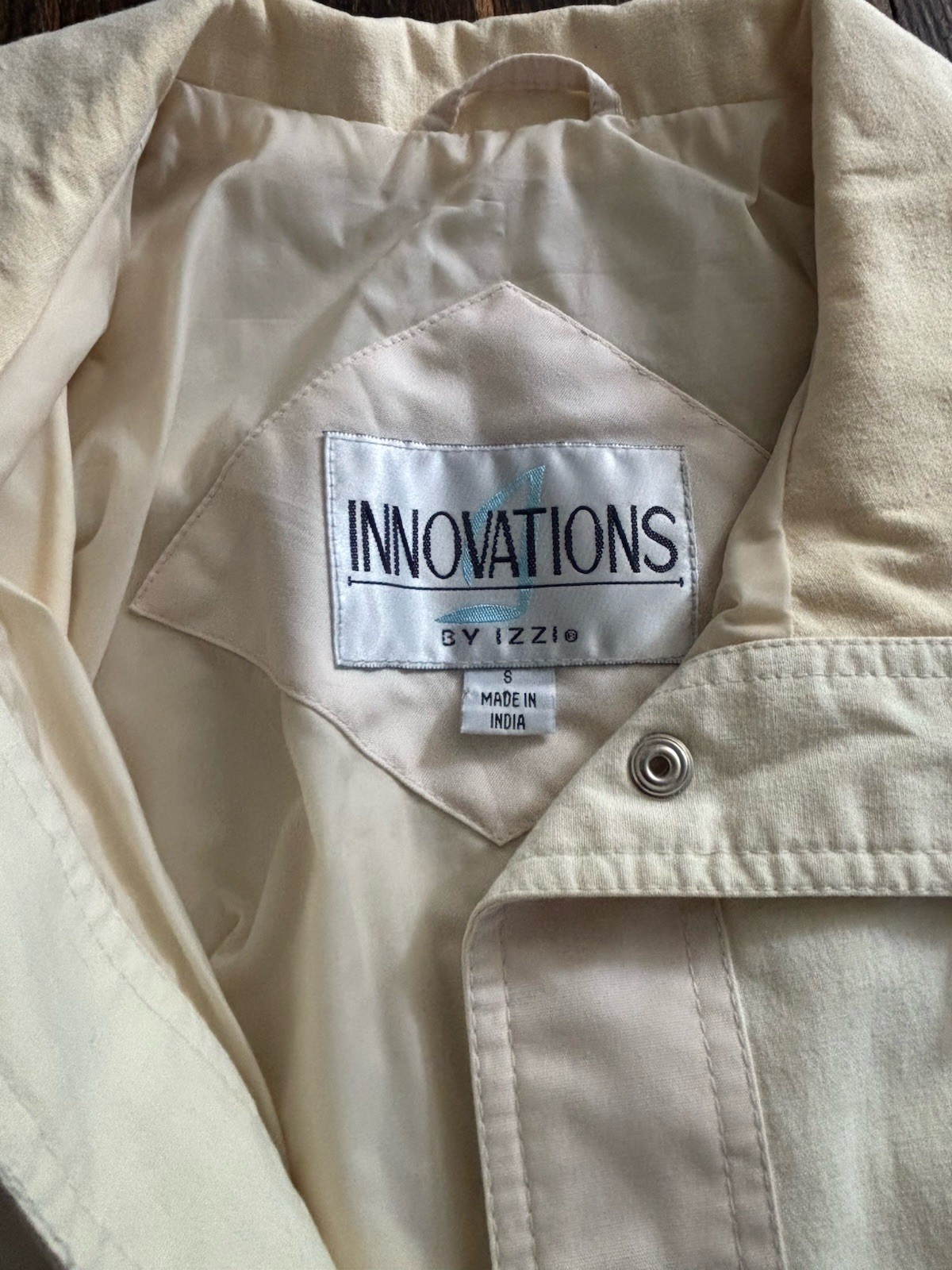 VTG Retro 80s/90s Innovations By Izzi Windbreaker Jacket Butter Yellow Pastels
