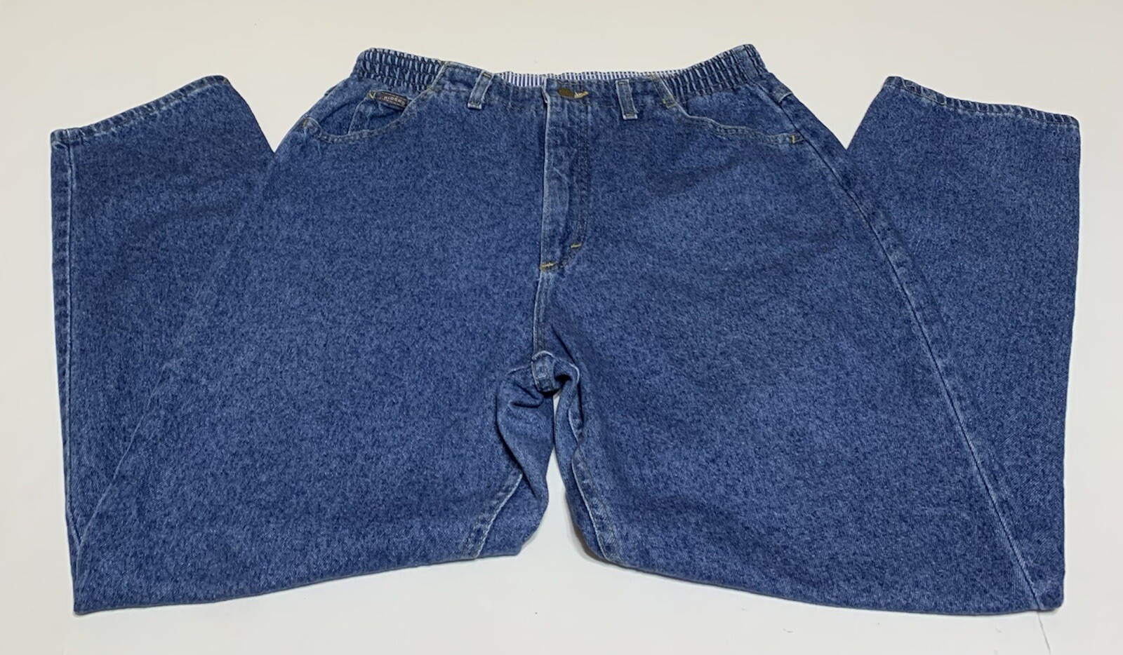 VTG Denim Riders Women’s 14 Med Measures 32×30.5 High Waist Blue Mom Jeans