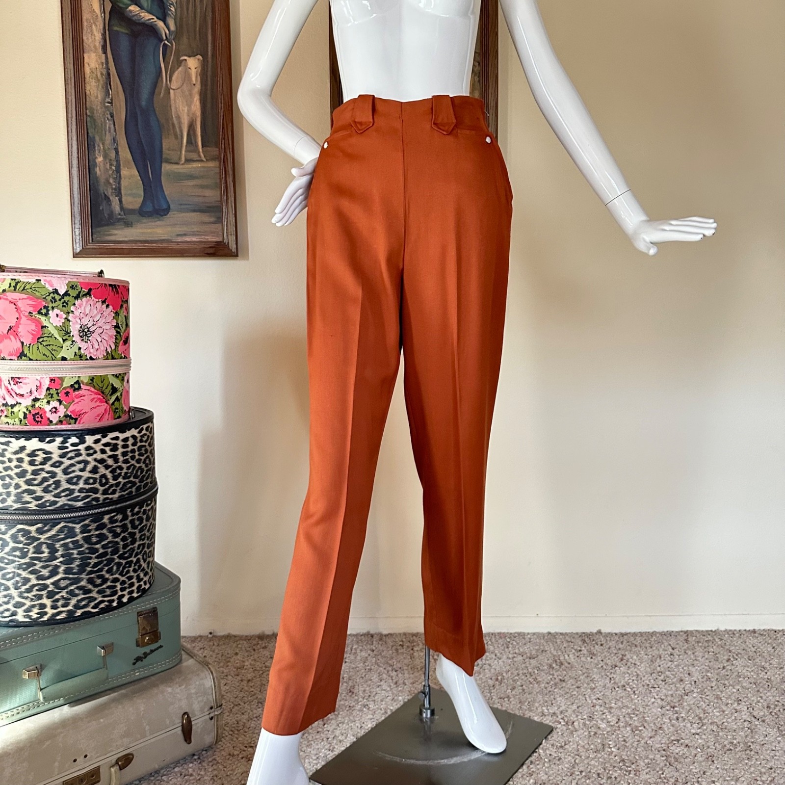 Vtg 1940s Embroidered Ranch Maid Western Wear 2 PC Shirt Pants Suit Rockabilly S