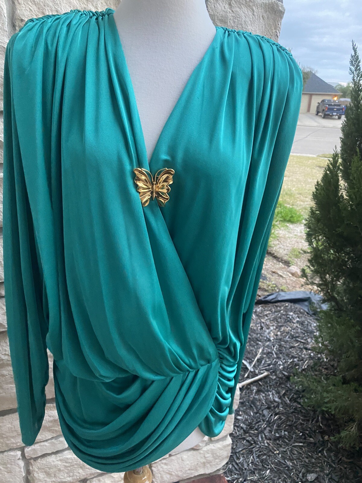 Vintage Nightworks Blouse Medium filigree dupe