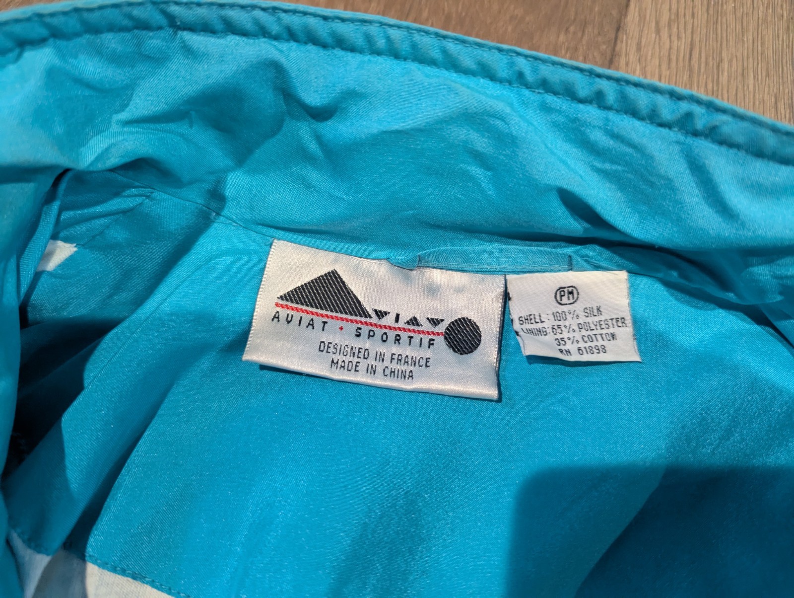 Vintage 80s 90s Avait Sportif Teal Blue Windbreaker Track Suit W Petite Medium