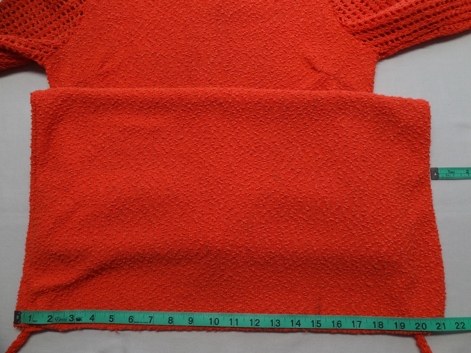 M Katrina Custom of California VTG Orange Knit Dress Evening Talon Long Sleeve