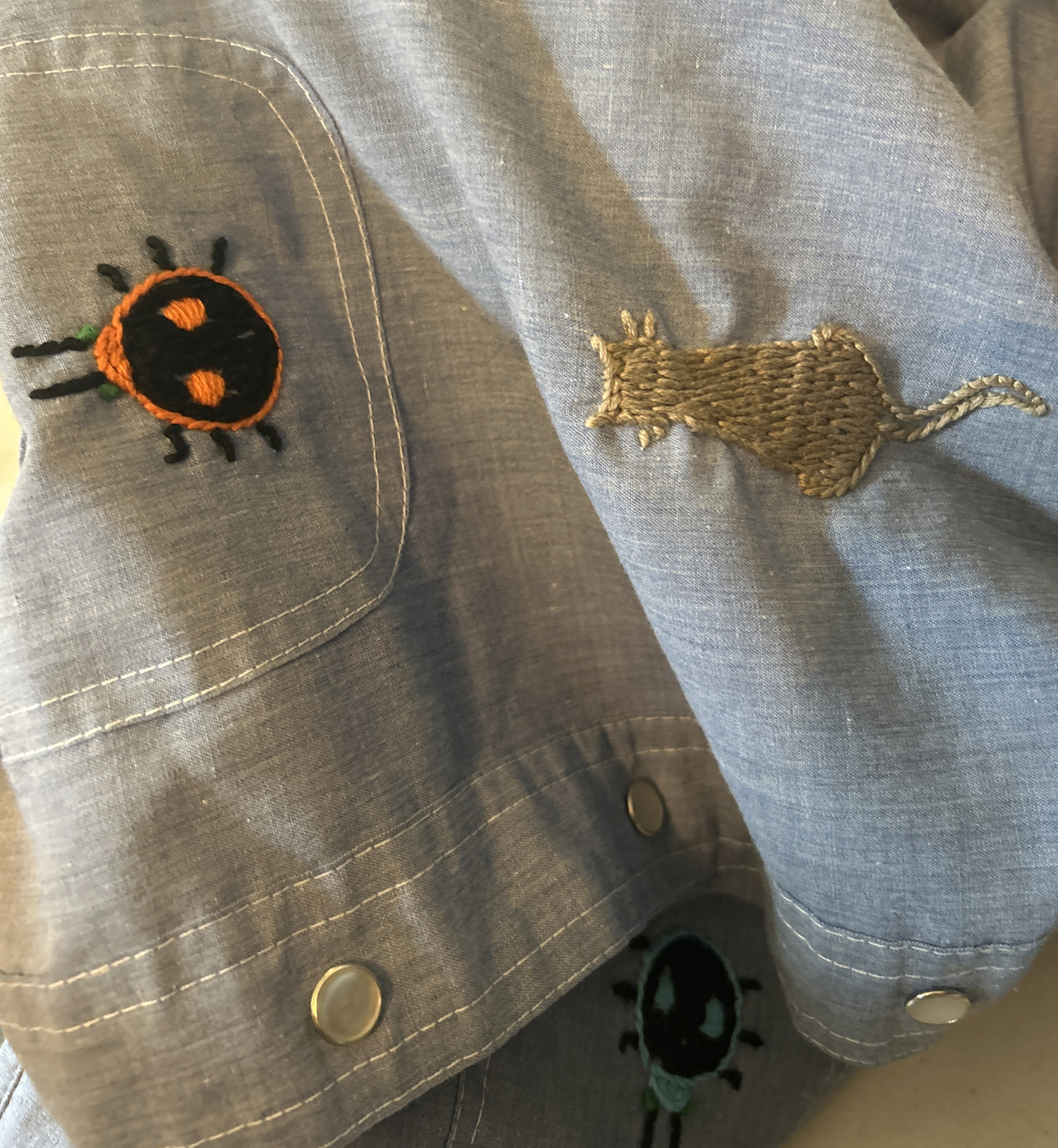 Vtg Anthony’s Shirt Women’s Sz S Embroidered Owl Western Pearl Snap See Tag Pic