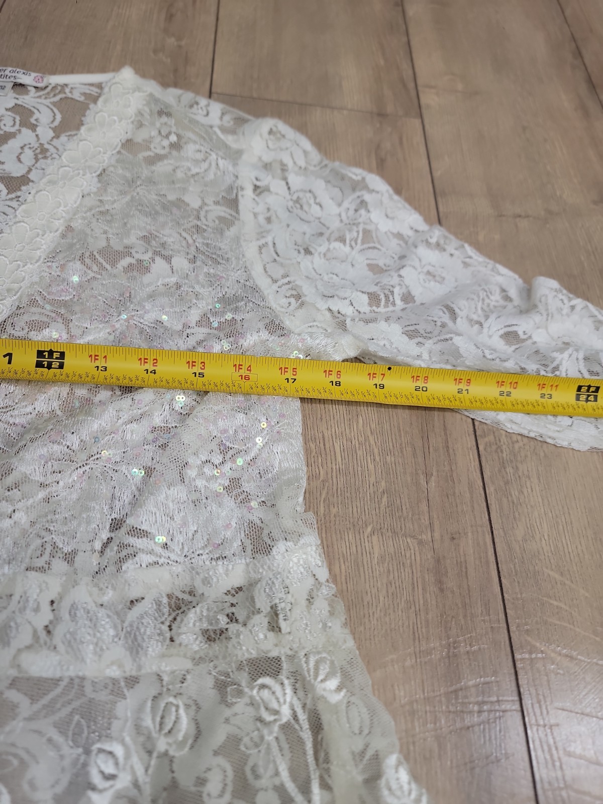 VTG Y2K Spencer Alexis Wedding White Lace Maxi Dress Jacket 2pc Set 12P Petite