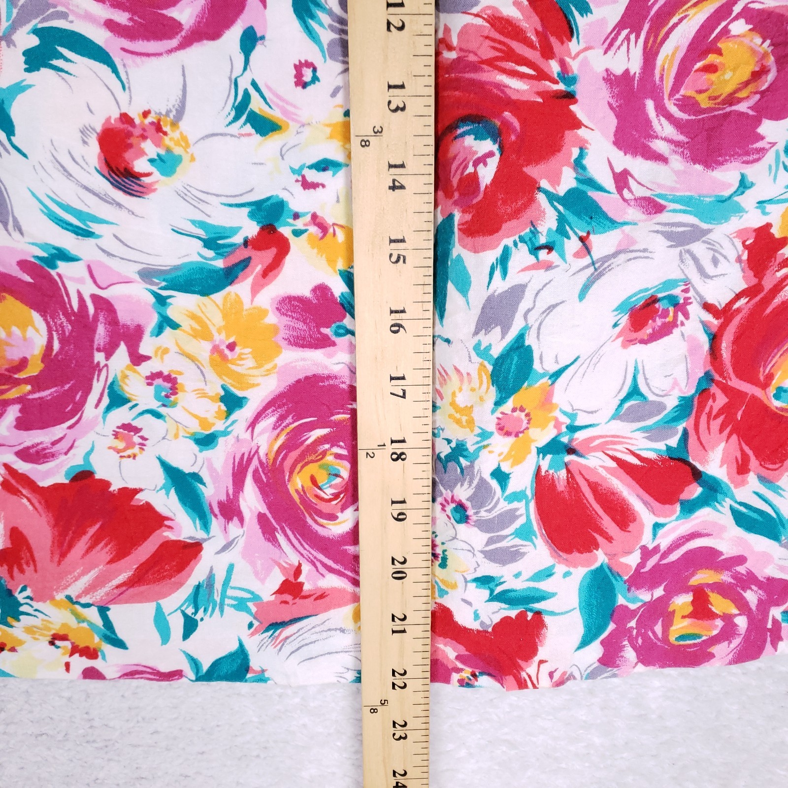 Vintage 90s Walnut Square Floral Shirt Size 8 Bold Print Boho Grandmacore USA