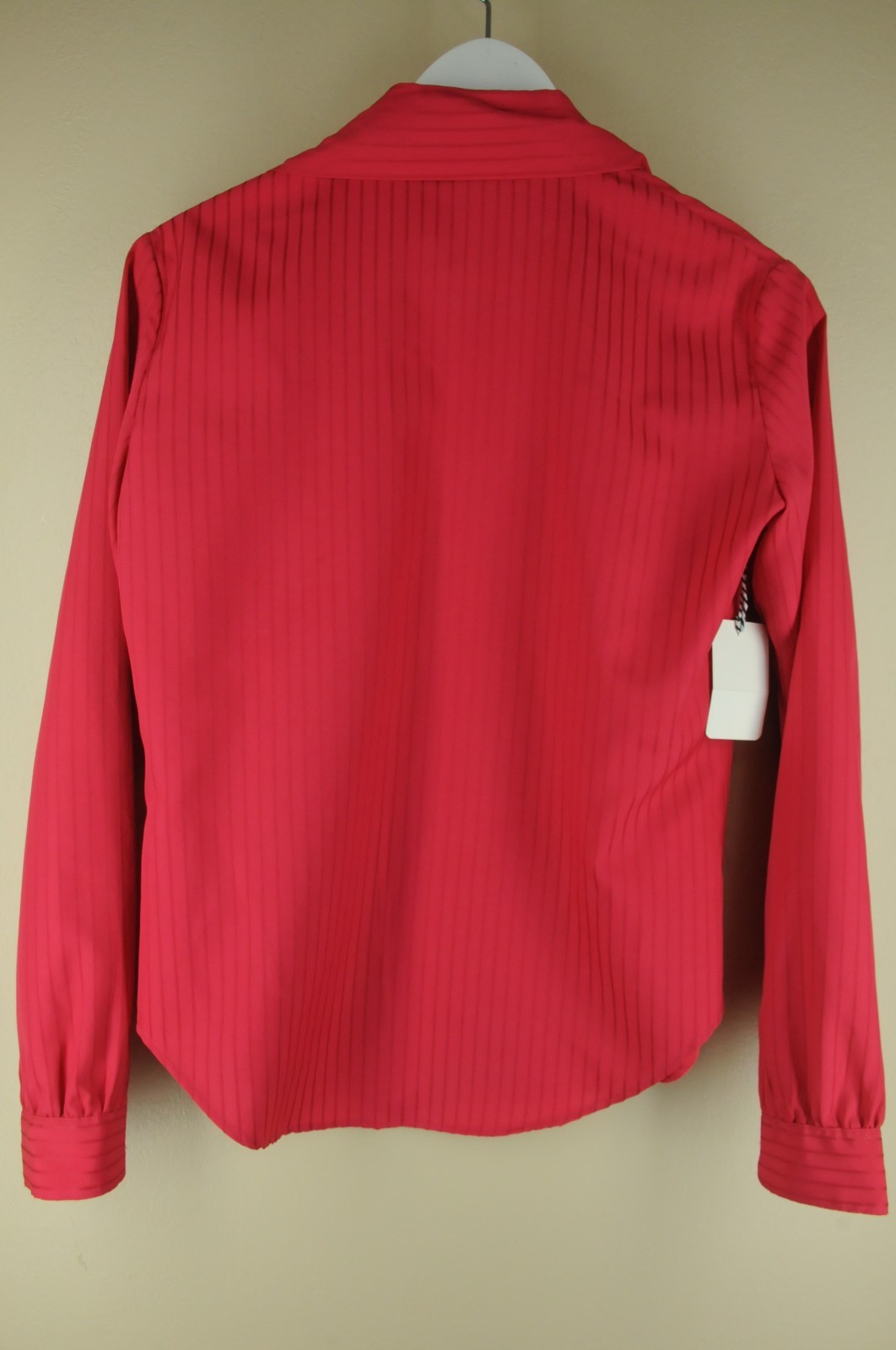 Vintage Stuart Lang Women’s Fusia Striped 70’s 80’s Blouse Shirt M Medium