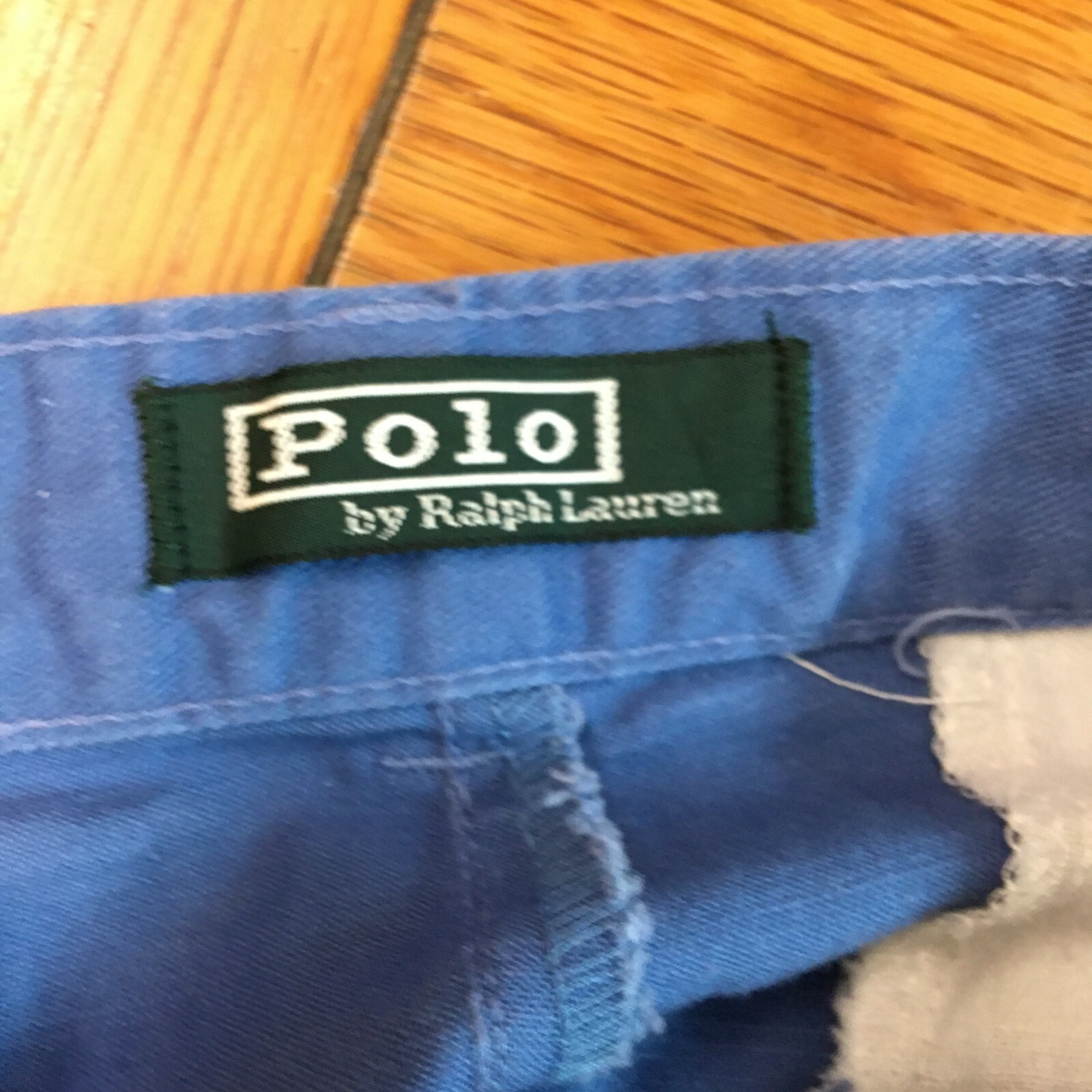 Vintage Polo by Ralph Lauren Womens Casual Flat Front Blue Shorts Size 14 P