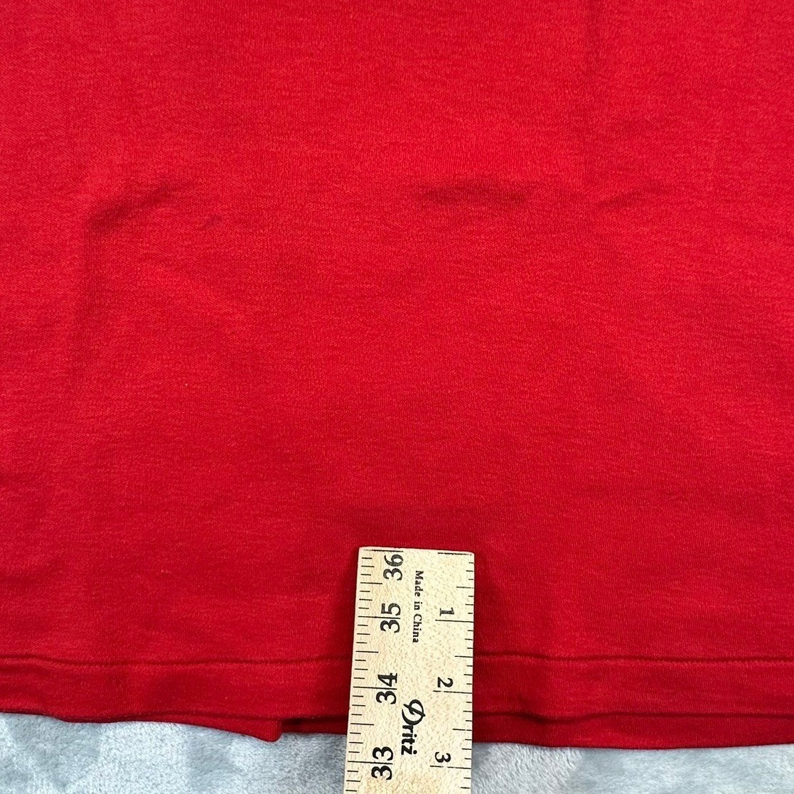 Logo 7 Jersey Womens XL Red San Francisco 49ers Vintage NFL V-Neck Stripe Sleeve