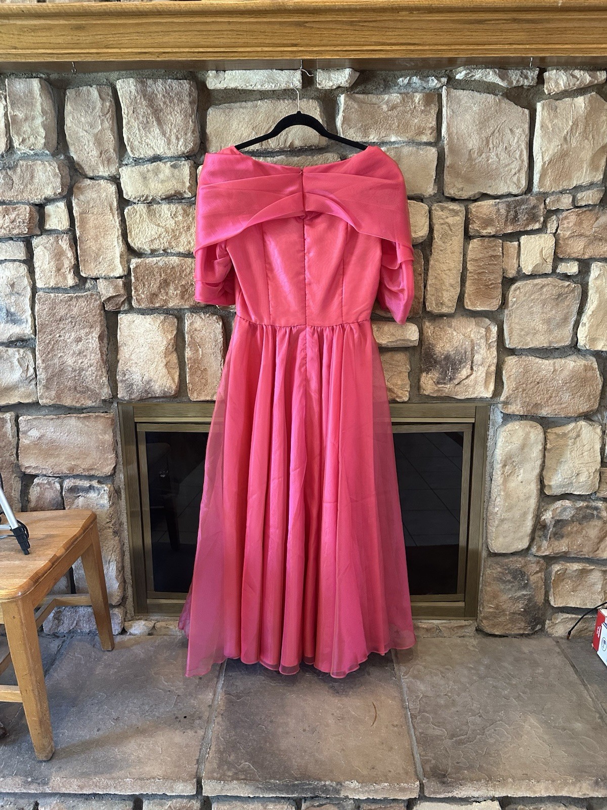 Watters & Watters VTG 80s/90s Women Formal Bridal Pink Gown Sz 10 Layered Ruffle
