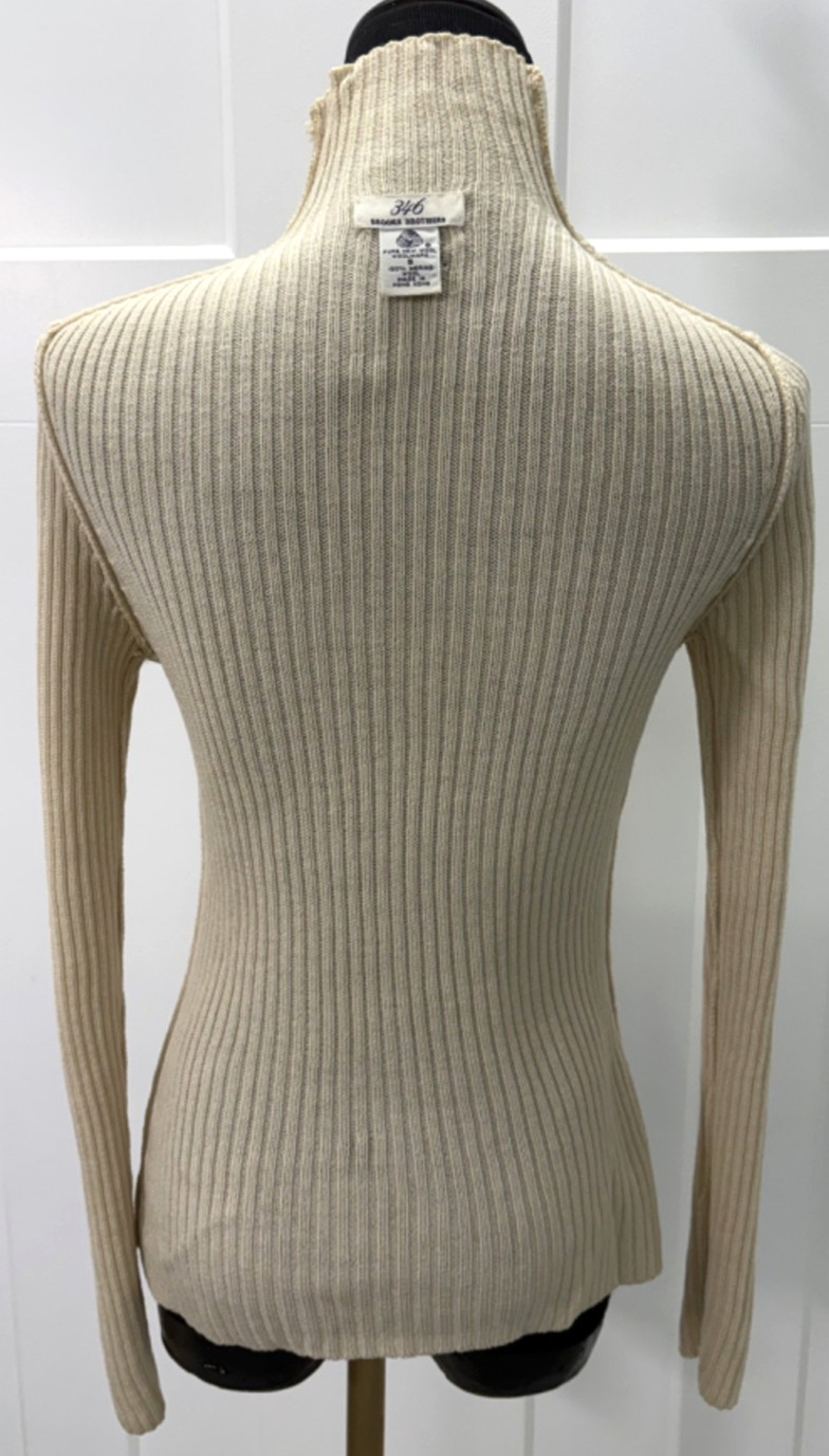 Vintage Brooks Brothers „346” Womens Mock Turtle Neck Sweater