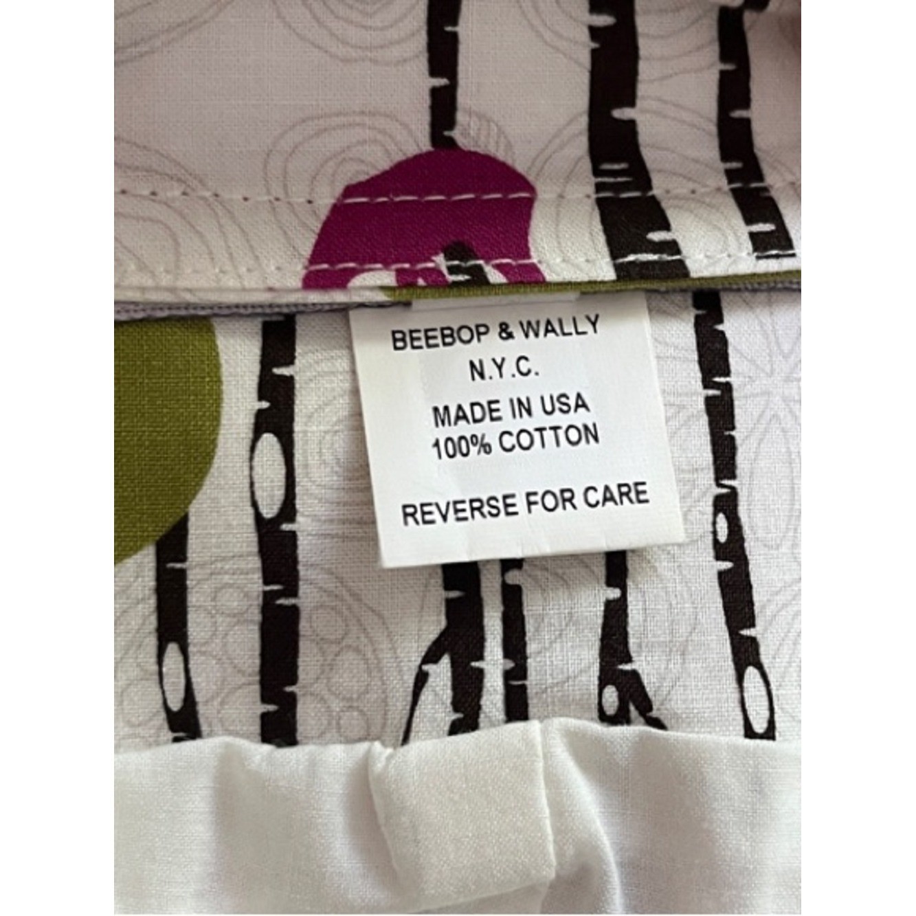 Beebop & Wally Nyc Gladys Cotton Dress Blue Deer” Print Size Small NWOT