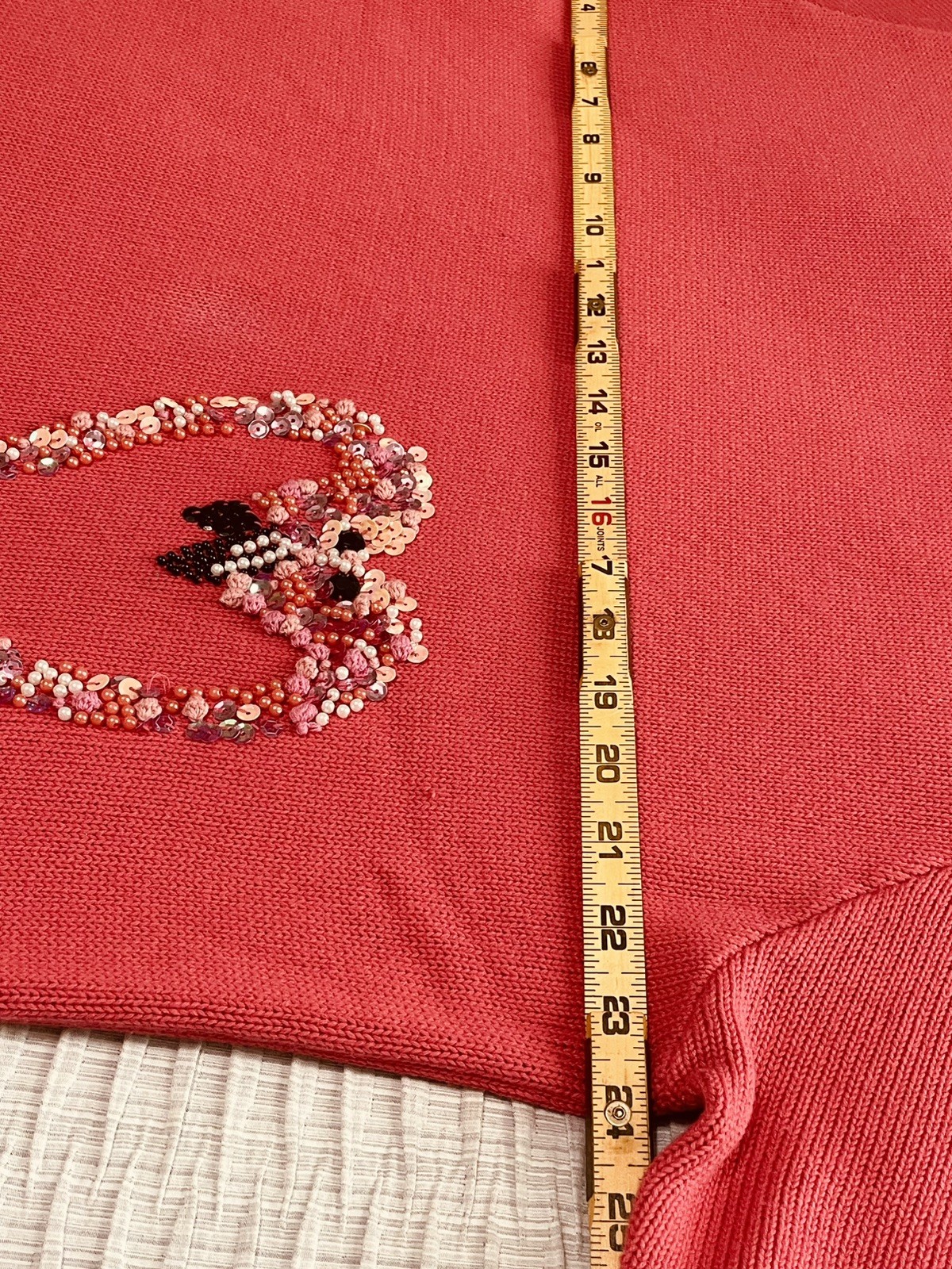 90s Quacker Factory Flamingos Love Birds Tropical Resort Short Sleeve Sweater 1X