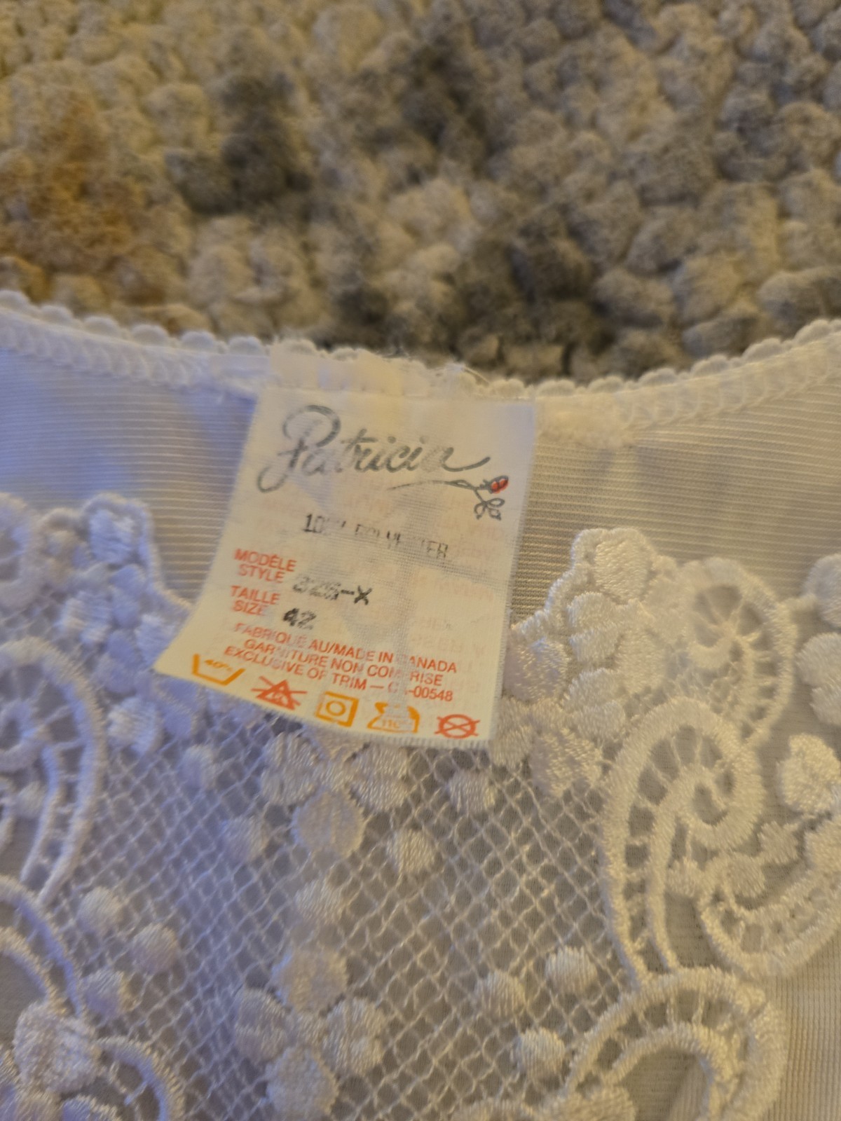 Patricia White Vintage Slip. Size 42.