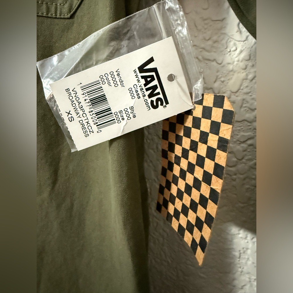 Vans Olive Green Broadway Dress | Utility Style Casual Streetwear