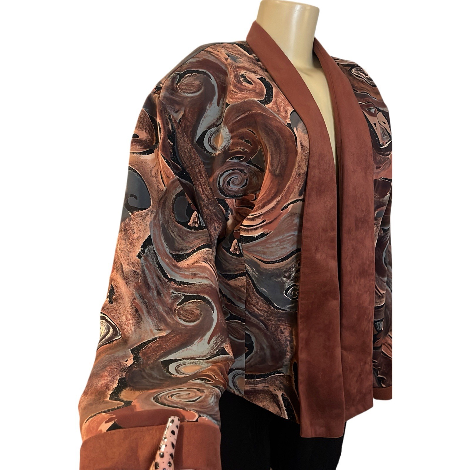 Vintage Pierre Lamonte Abstract Cropped Jacket