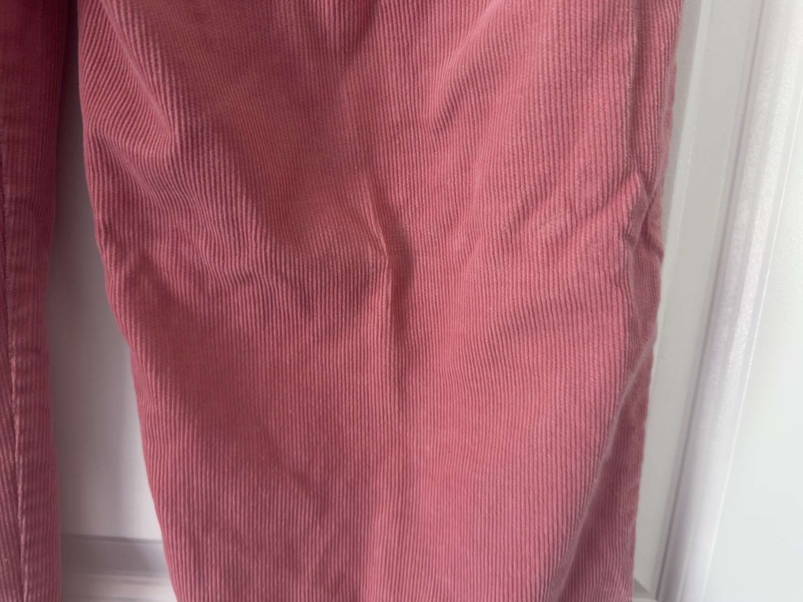 Early 1980s VTG Blair Pink Classic Corduroy Pants Size 14 Pull On Elastic Waist