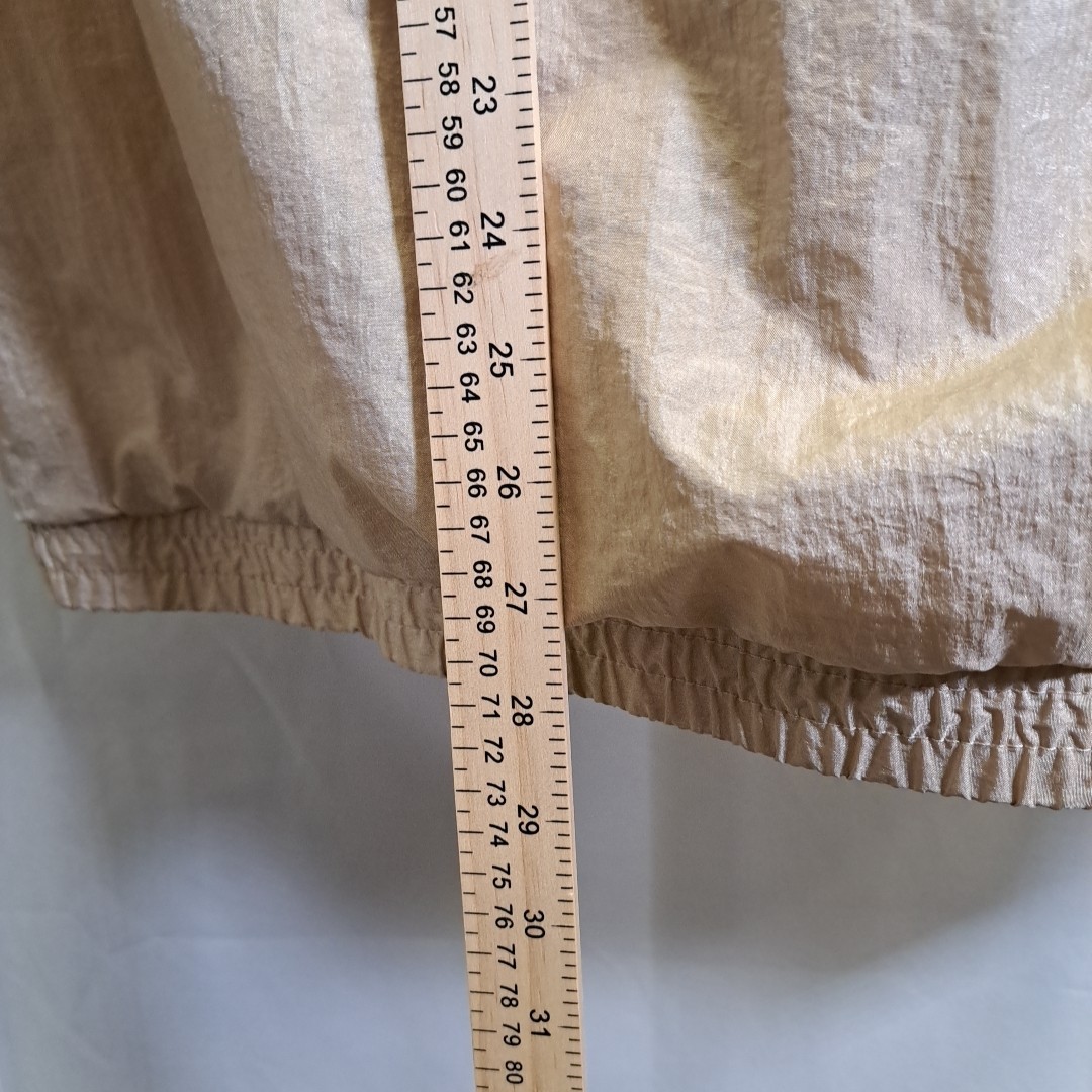 Tudor Court by Haband Jacket SZ XL Metallic Gold Windbreaker VTG 80’s 90’s
