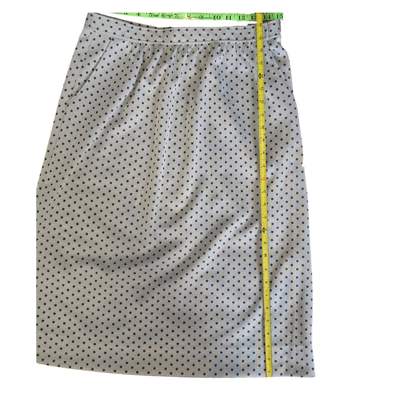 Vintage Polka Dot 80s Power Suit with Pockets (M/L)