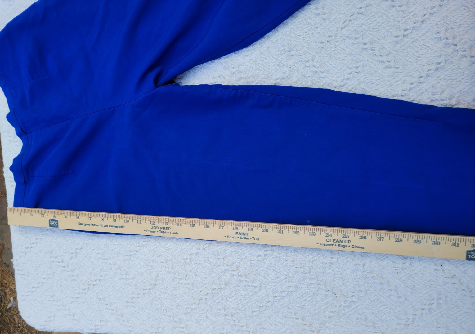 Vintage 80s 90s UNITS Modular Clothing Electric Blue Capri Pants Size Med/Large