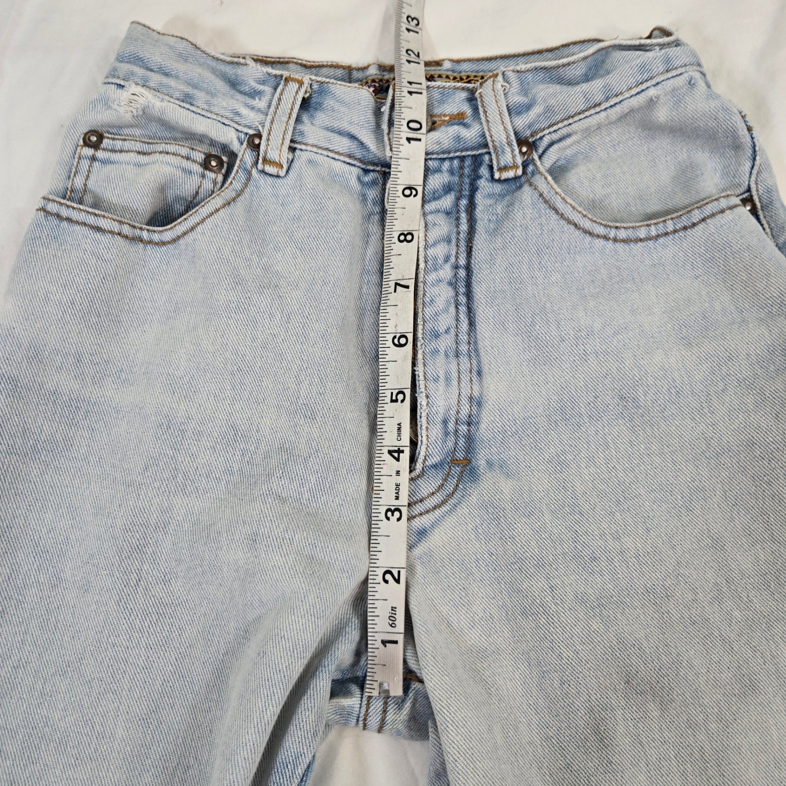 Vintage 80s Joujou Classic Light Wash Jeans Womens High Rise Button Fly Denim