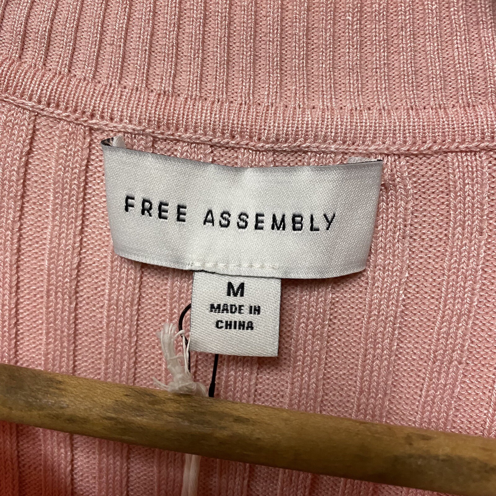 Free Assembly Womens Pleated Sweater Dress Pink Long Sleeve Medium NWT