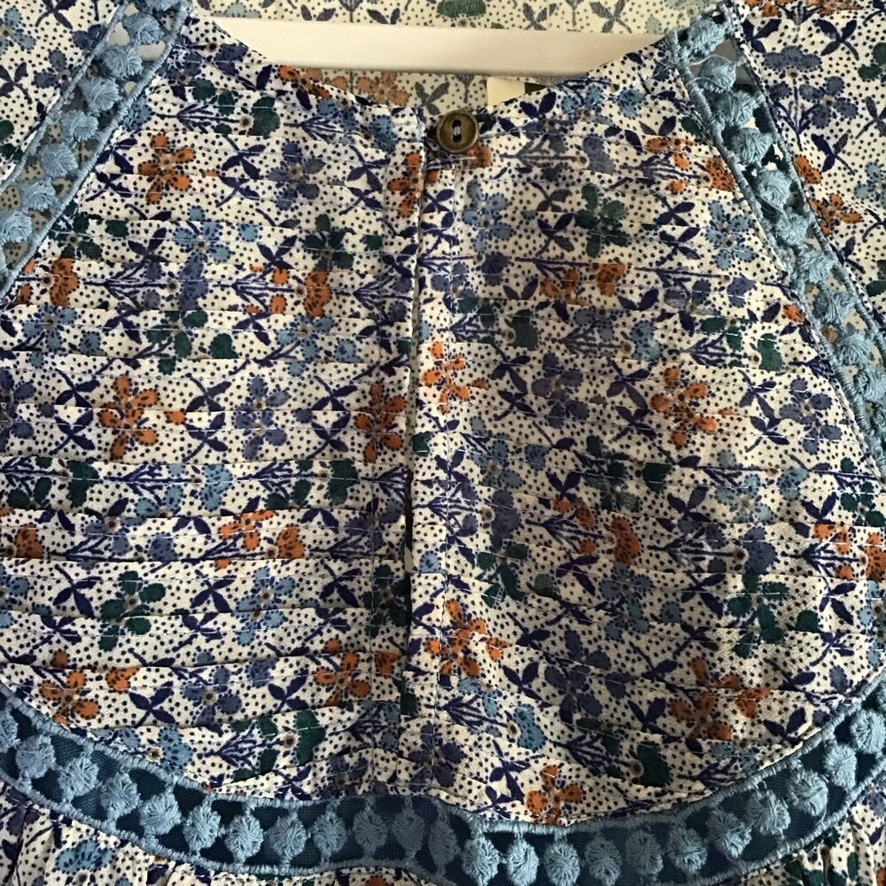 Holding Horses Floral Betony Peasant Swing Dress