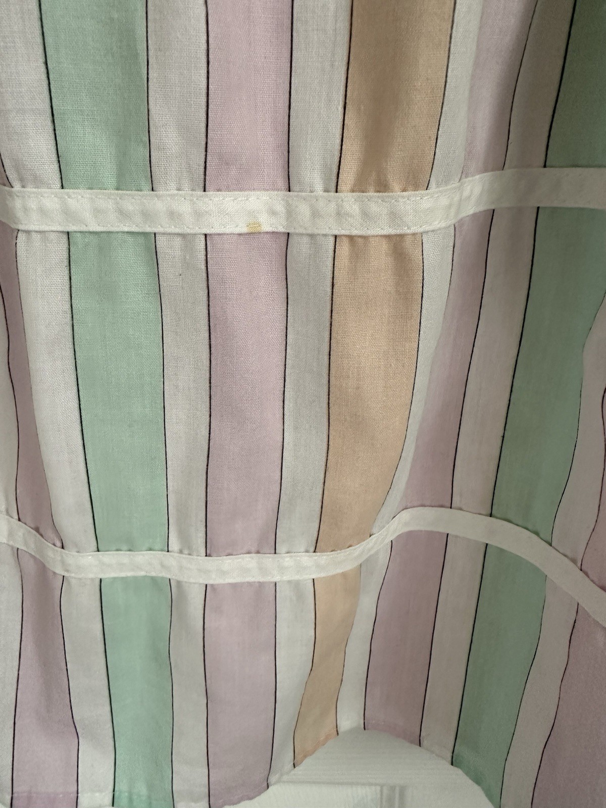 Vintage You Babes II Fritzi Dress Size 11 1970s 1980s Pastel Stripe Spring