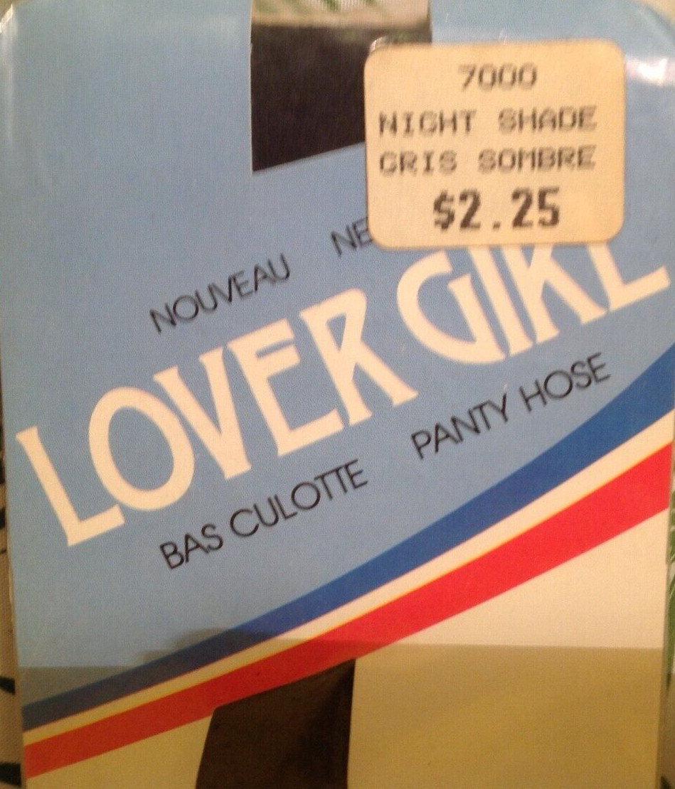 Vintage Pantyhose Sexy lover Girl very rare Night shade one size B004B