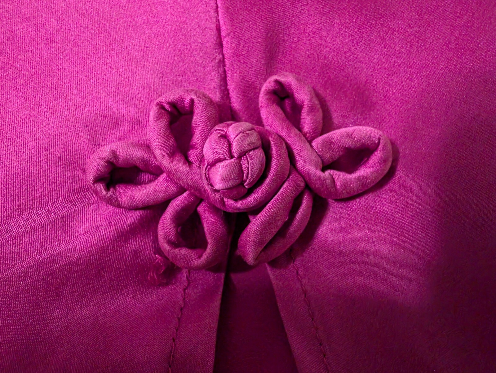 Vtg VICTORIA’S SECRET 100% Silk Fuchsia Pink Cami & Tap Panties Gold Label Sz S