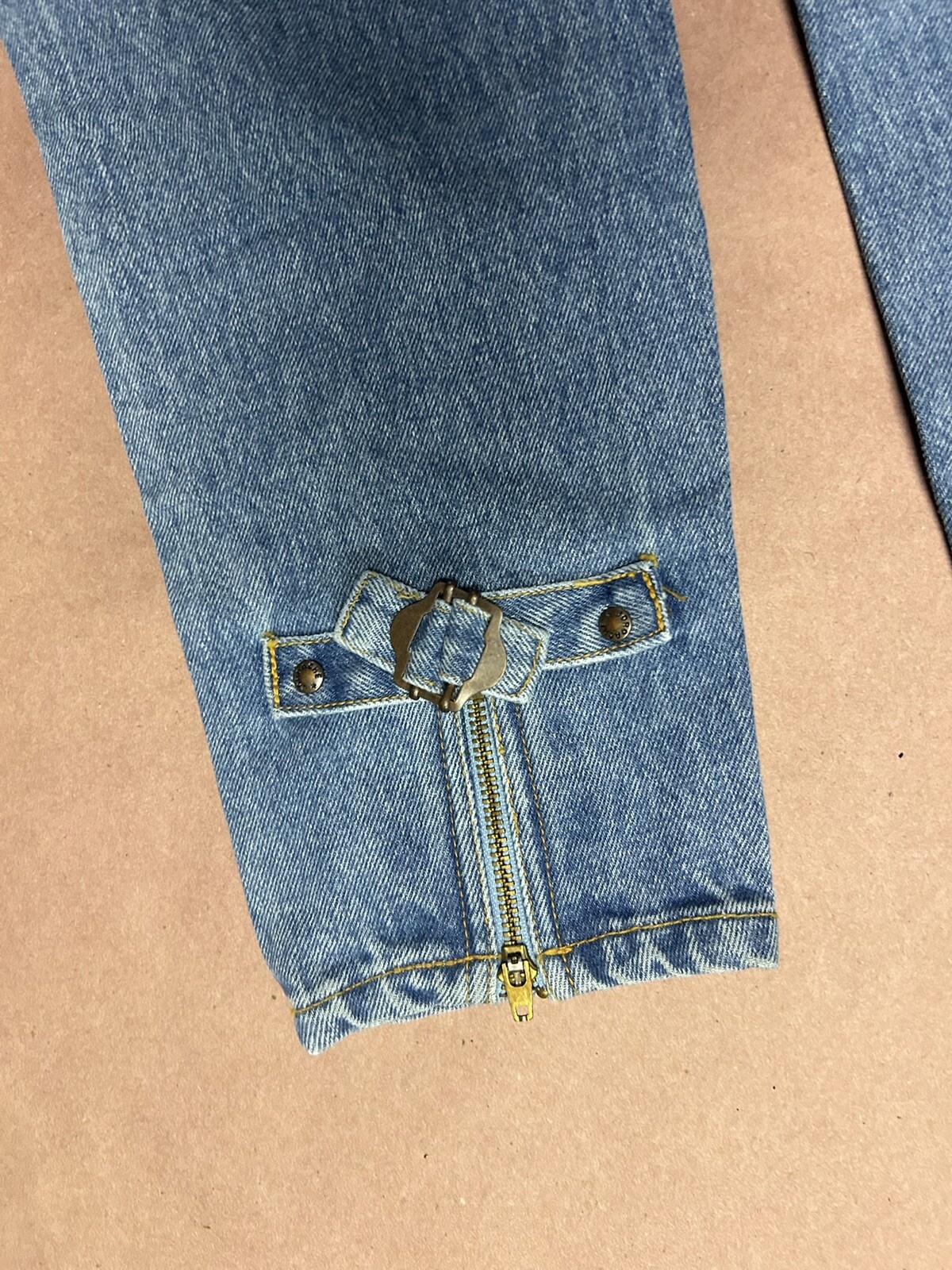 Vintage 1990’s Jordache Womens Double Buckle Jeans, Deadstock NWT, Size 3/4