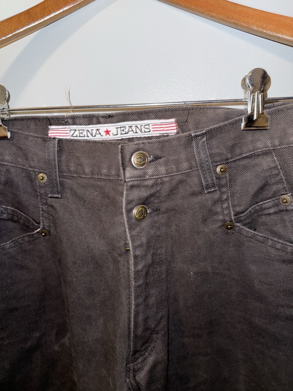 80s Vintage Zena Black Tapered Jeans 8 Pet High Waist Utility Pockets Streetwear
