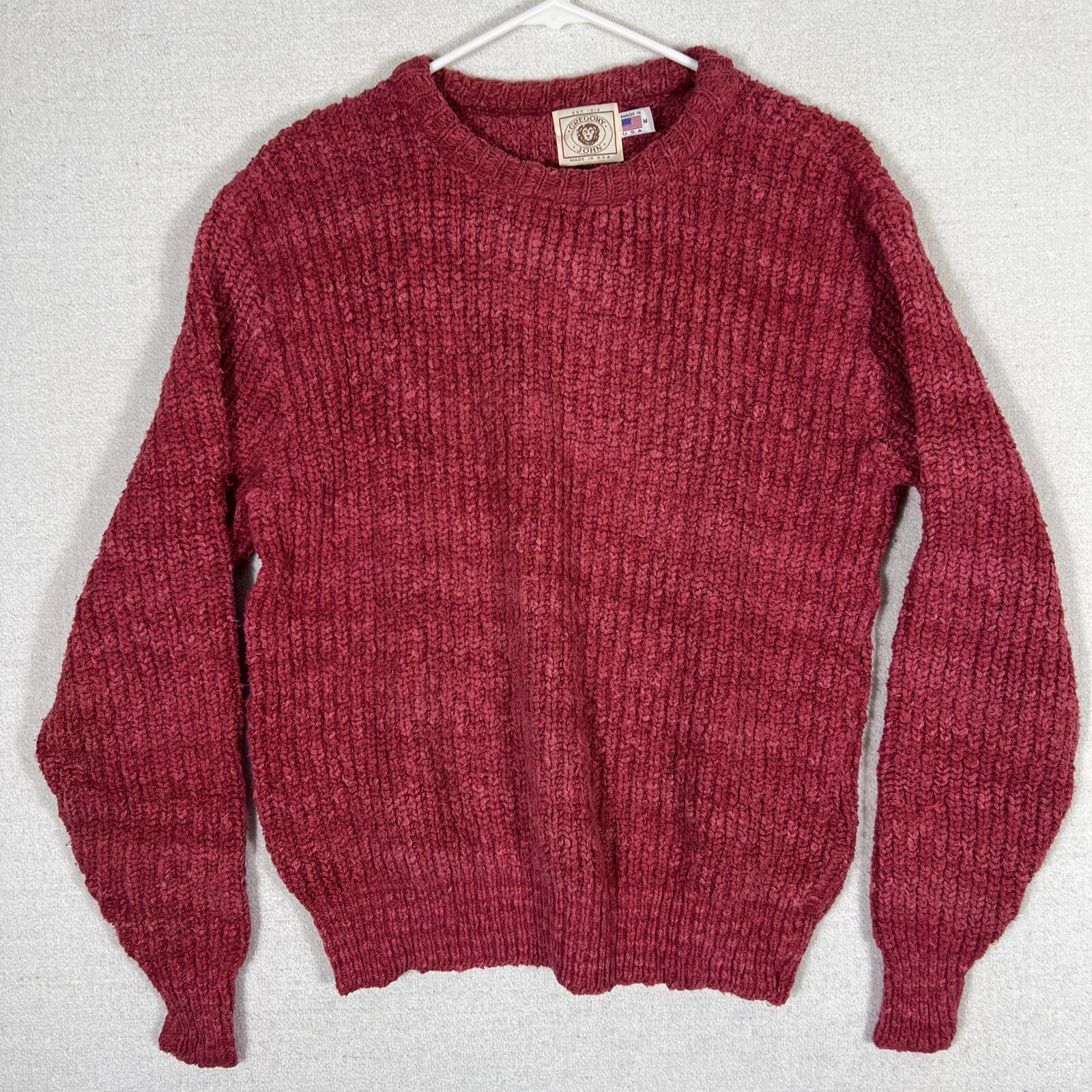 Vintage Gregory John Pullover Sweater Womens Medium Made In USA Normcore