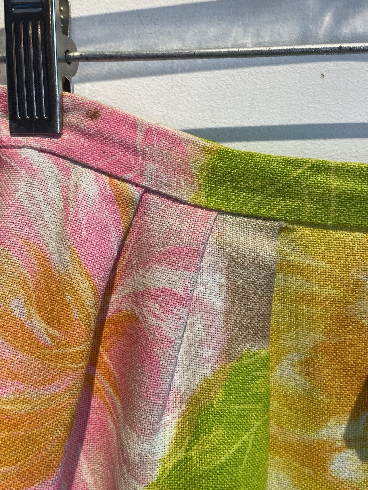 Alex Colman California Floral skirt in vibrant colors XS 70s