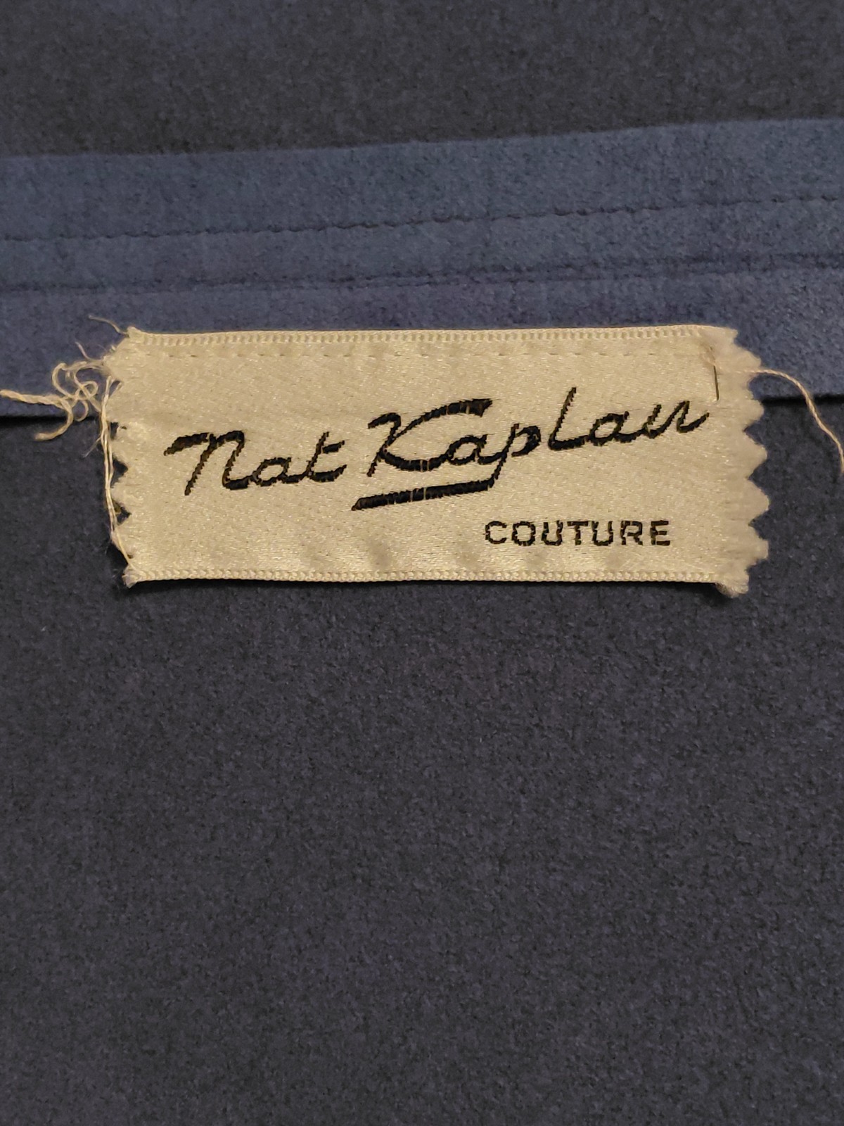Vintage Nat Kaplan Couture Ultrasuede A-Line Skirt, Blue, Waist 37