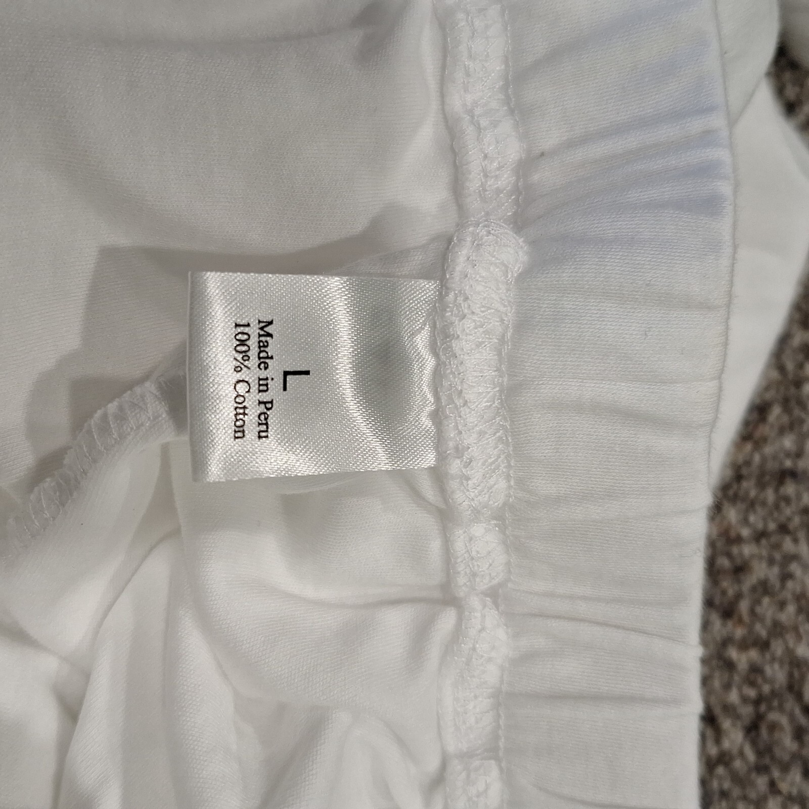 COTN Women Pajama Set White Cotton Shorts Tank Dainty Rose Embroidery Girly Sz L