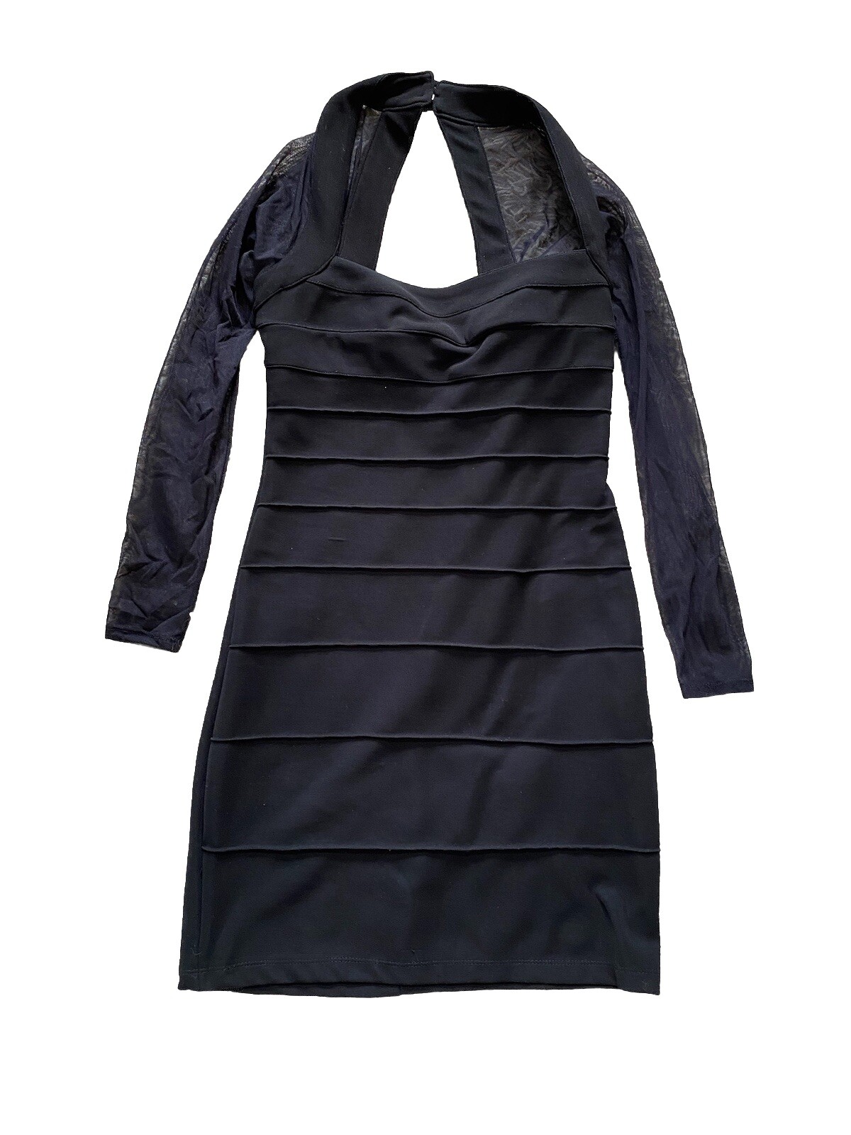 Vintage Moda Int’l Dress Bandage International Medium Stretch Black Bodycon