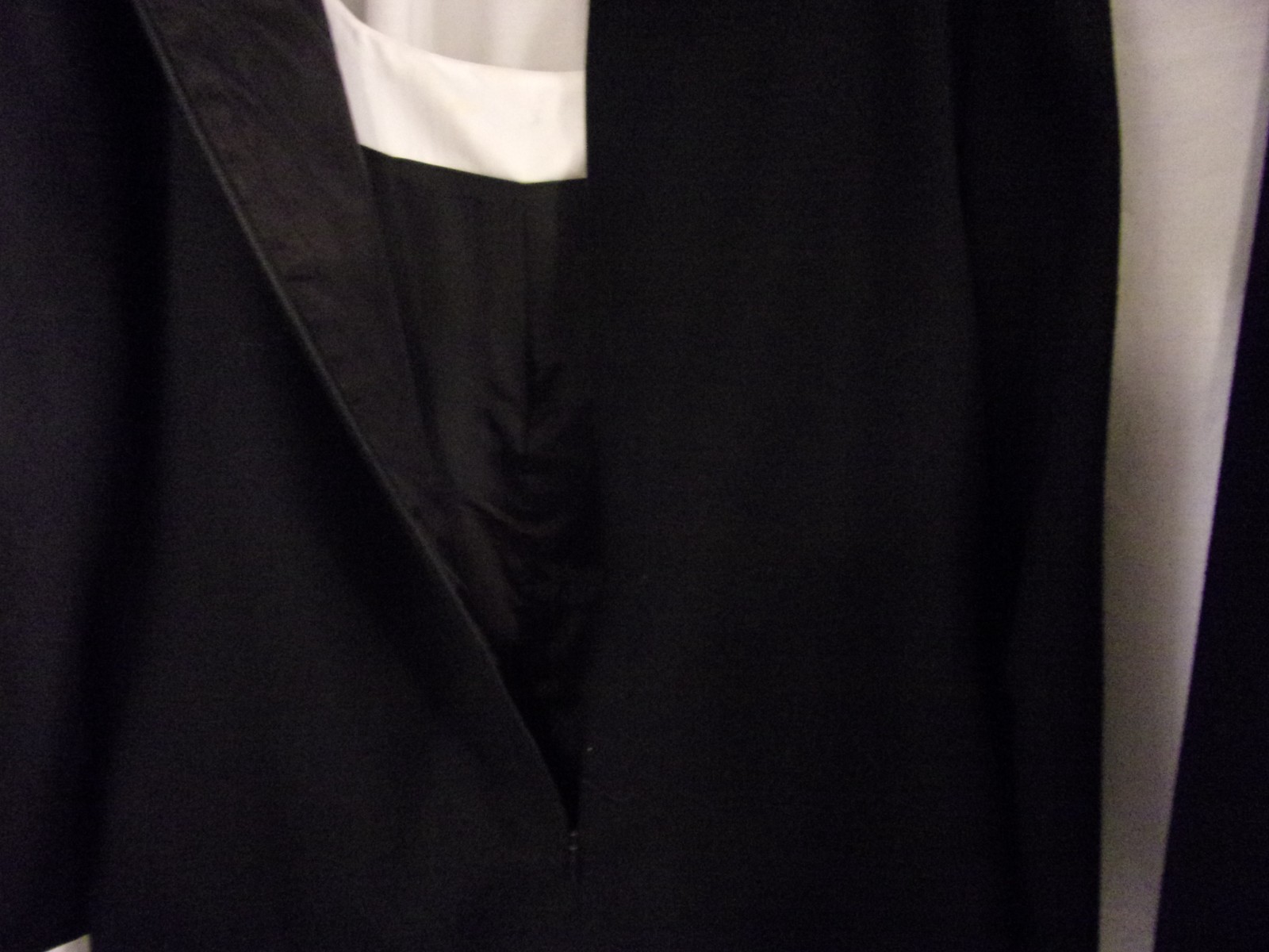 Vintage Arnold Scaasi Dress Black & White Trim Skirt Suit 8 Classic Elegant