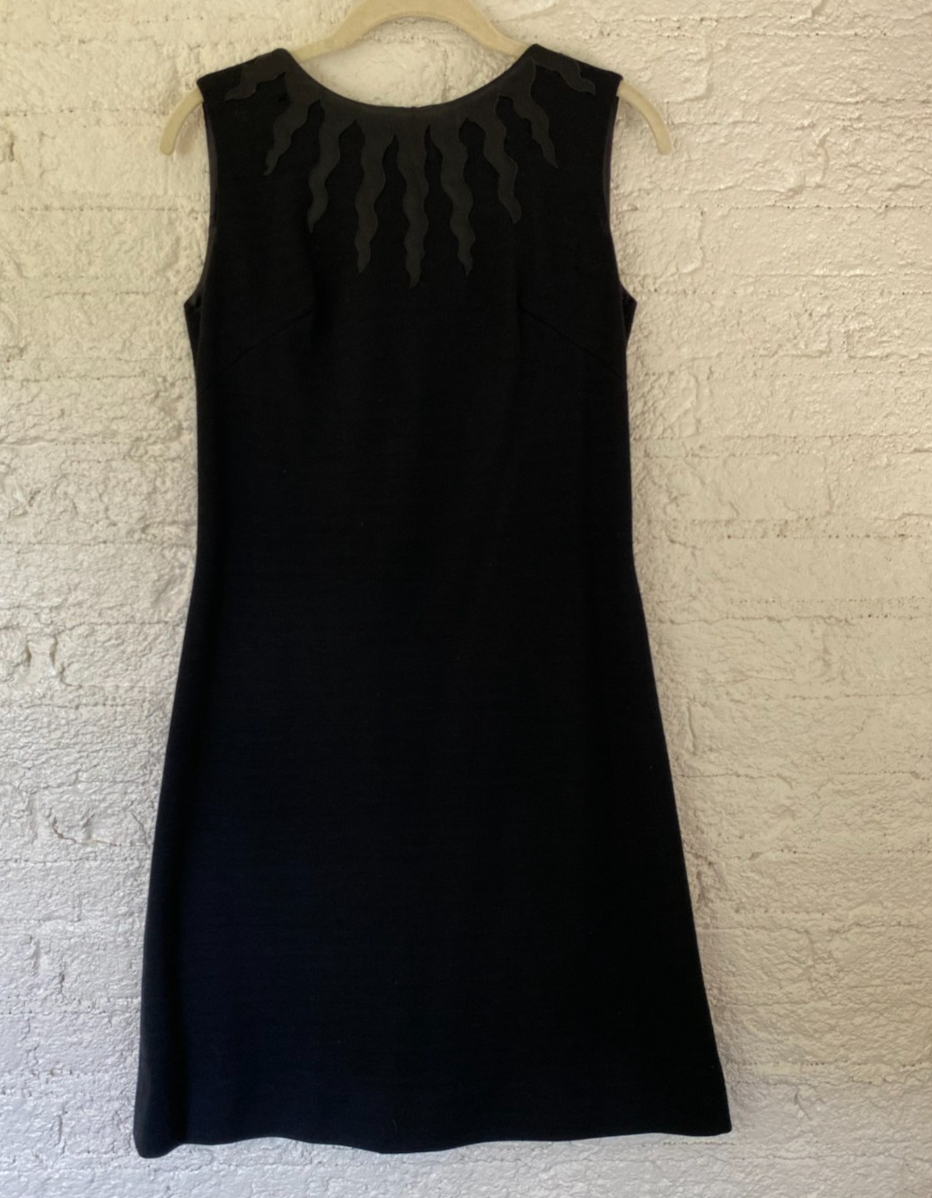 Vintage Maggi Stover „Flame” Little Black Knit Dress Unlined READ For SIZE