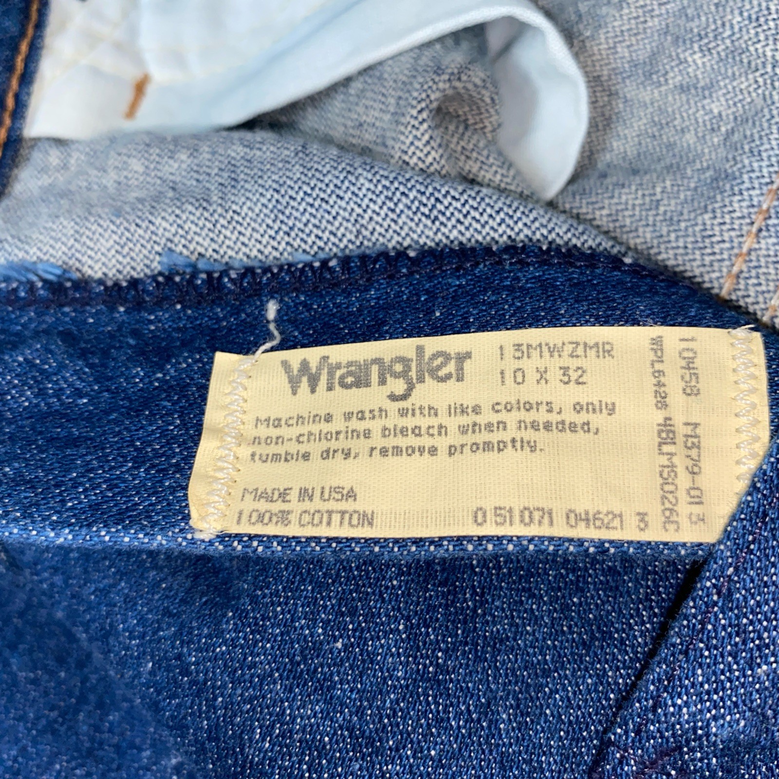 Women’s Vintage Pro rodeo Cowboy Cut Jeans Misses 10 32 Dark Wash 14 3/4 Oz Deni