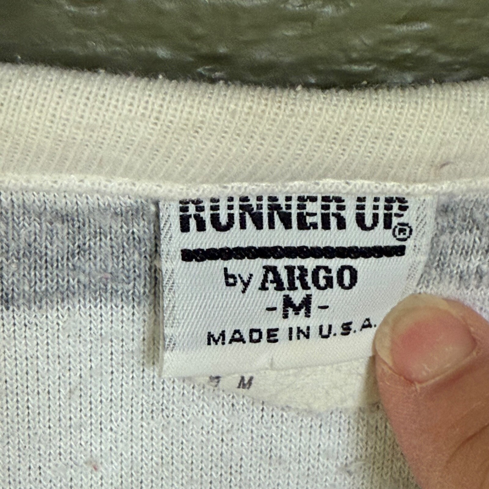 Vintage Women’s Knit Top Runner Up by Argo Medium Made in USA Terrycloth Stripes