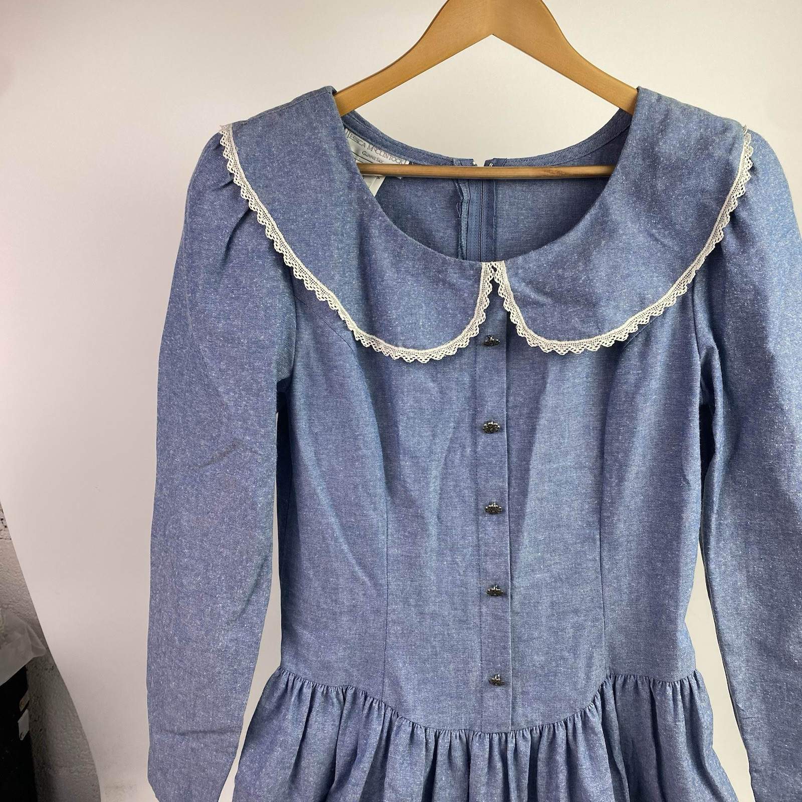 Vtg 80s Jessica Mcclintock Gunne Sax Maxi Dress 11/12 Prairie Cottage Core