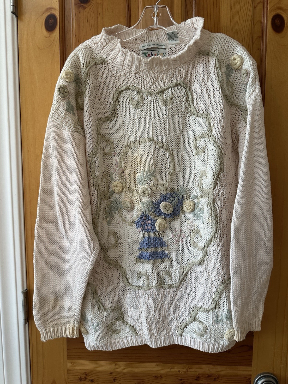 Lot Of 10 Woman’s Vintage Sweaters Some Hand Knitted Cardigans And Pullovers