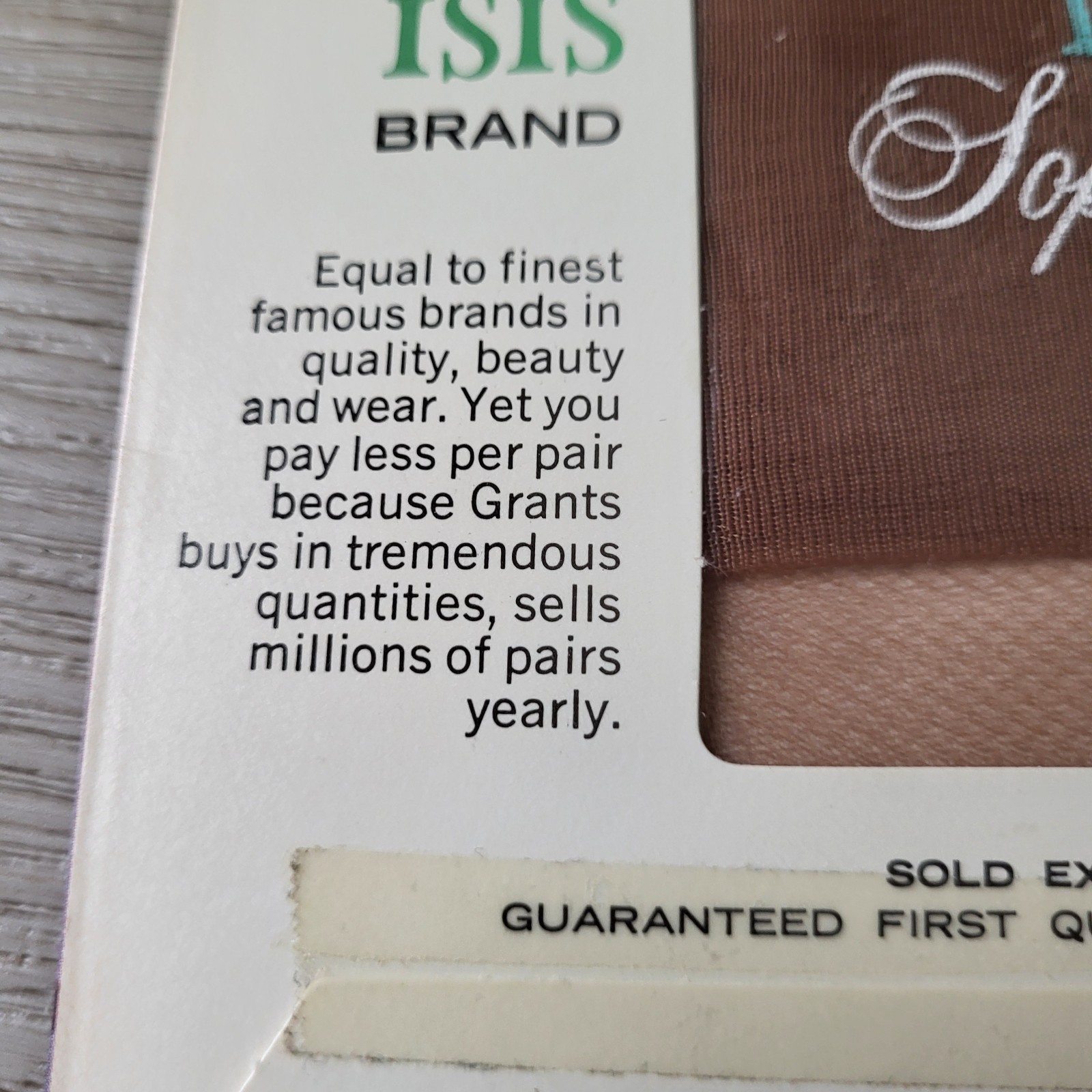 VTG ISIS Seamless Sheer Womens 10 Sophisticates Pantyhose New 60’s