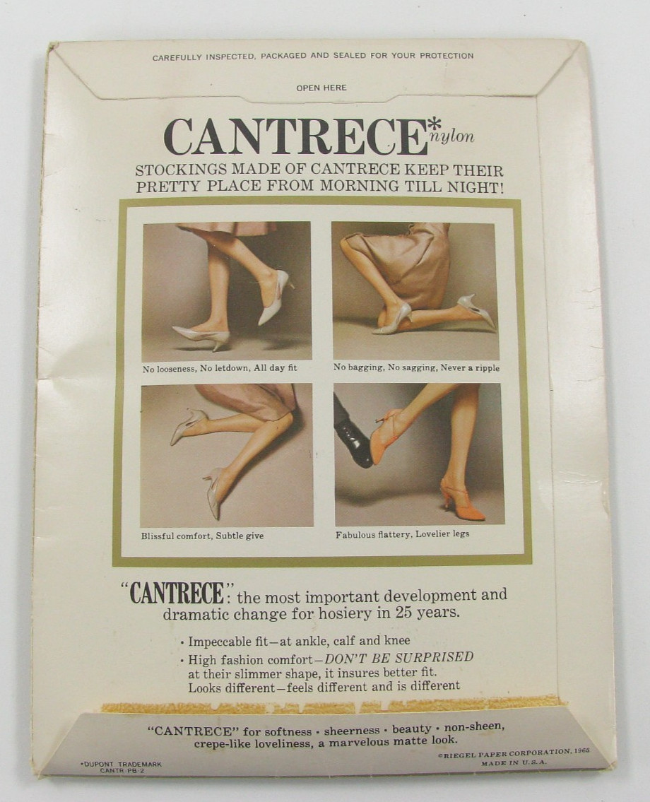 NOS 5 Pairs Nylon Stockings Size 9 1/2 & 10 Belle de Paris Elegance Cantrece