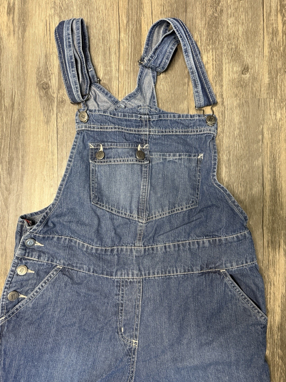 New York And Company Overalls Y2K Retro Wide Leg Sz 8 Millennial Throwback Comfy